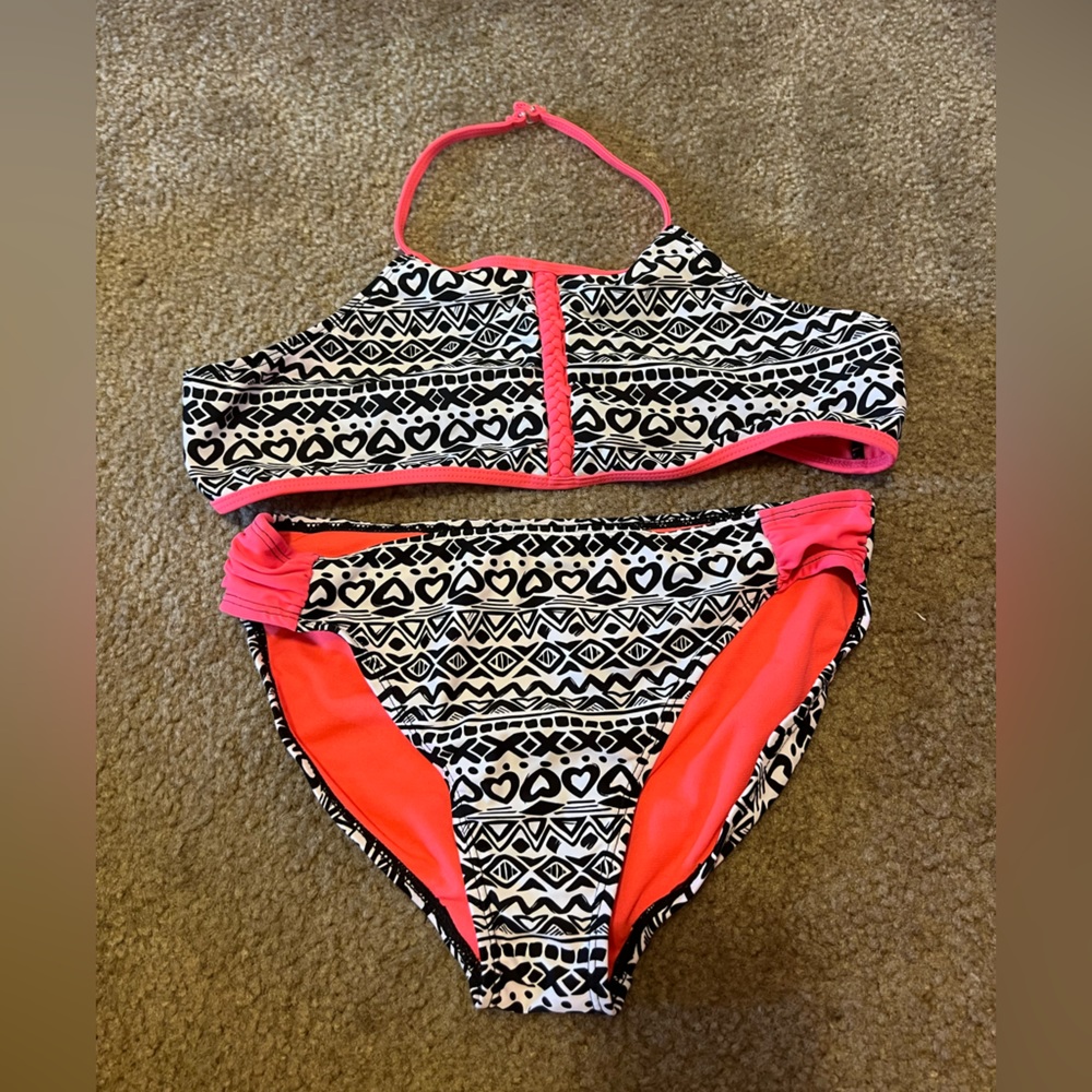 Girls Halter Top Bikini Set
